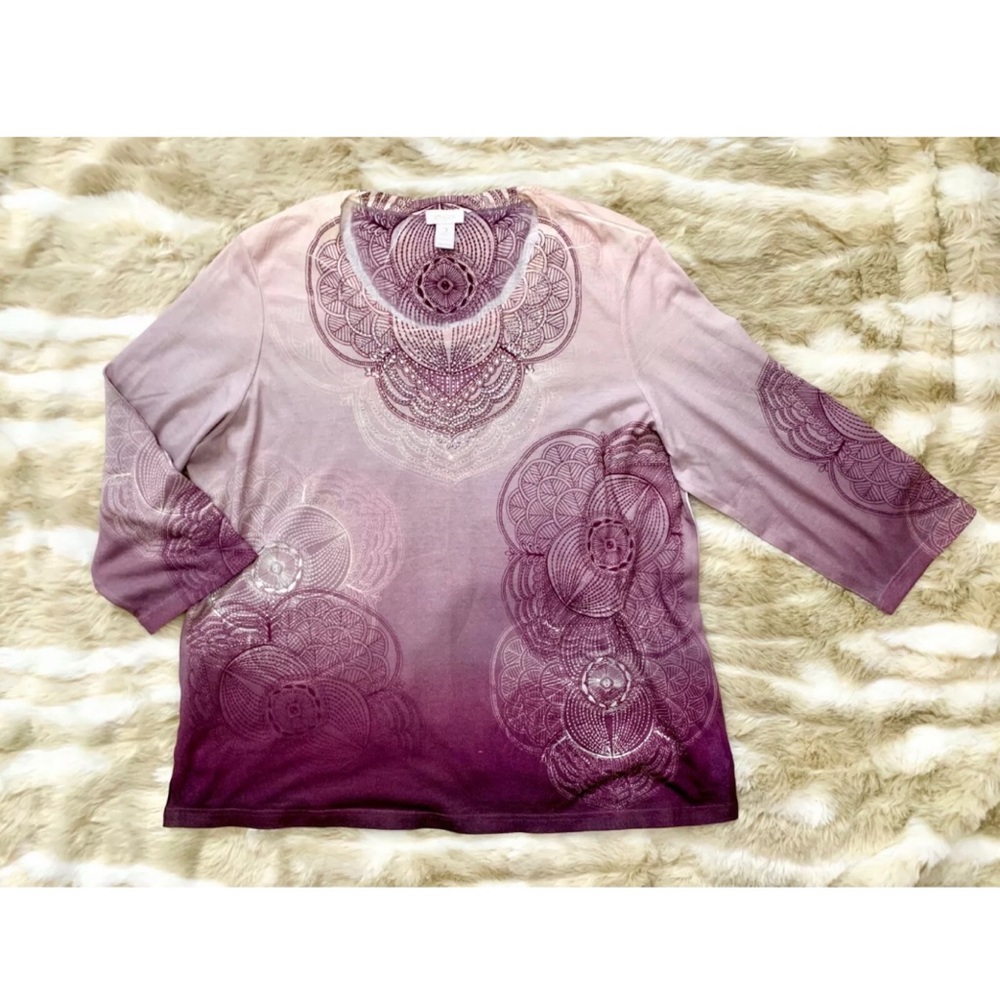 NWOT CHICOS Rhinestone Embellished Blouse